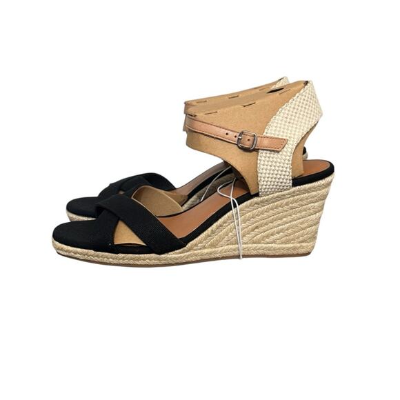 NIB! Lucky Brand Maeylee Espadrille Wedge Strappy Sandals - Size 10 - Picture 6 of 10